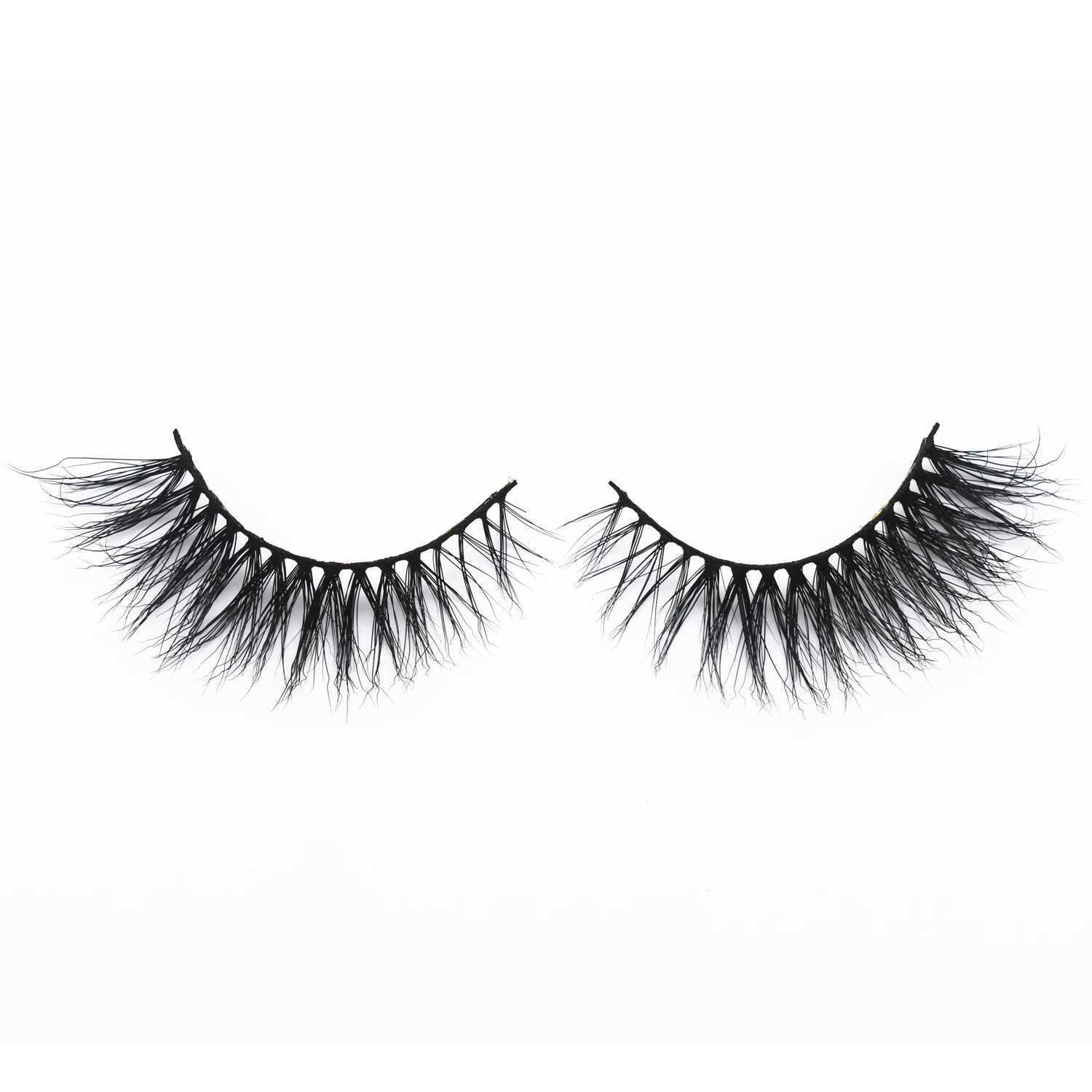 Cat Eye Lashes Real 3D Mink Eyelashes Natural Long Winged End Eye Elongated Eyelashes Mink Cils Eyelashes Extension Makeup LashXJ241019