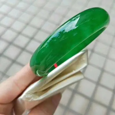 Send Certificate Burma Jadeite Bangle Womens Natural Burmese Jade Genuine Jade Bracelet Girlfriend Mother Gift 241007