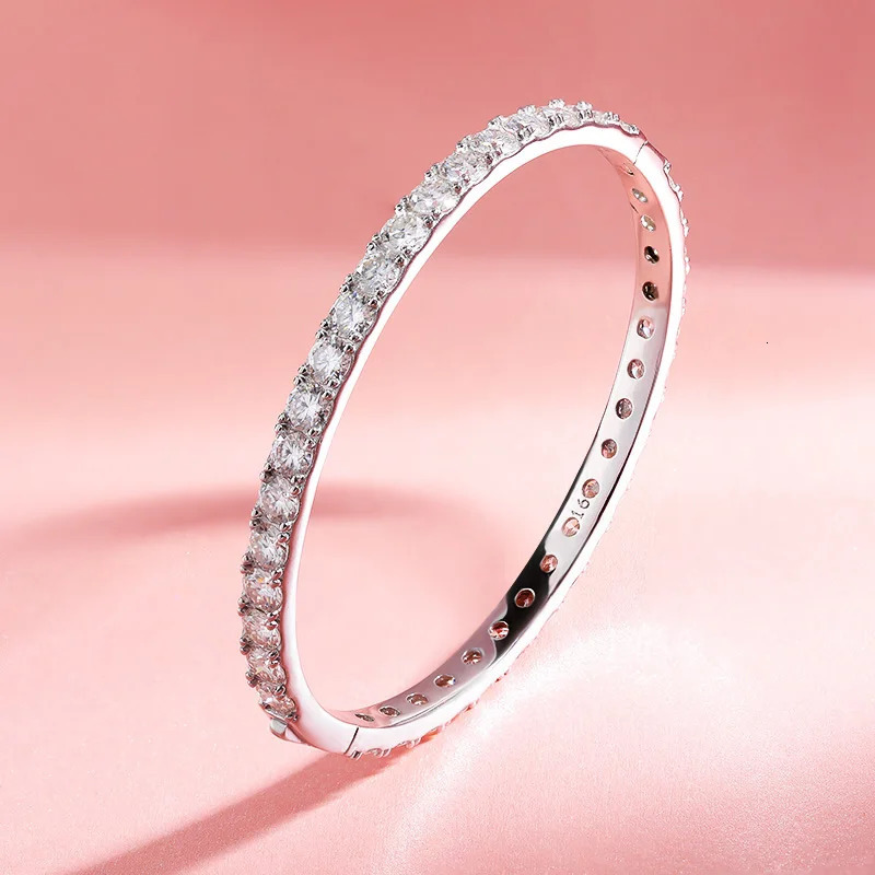TBCYD 4MM D VVS1 Womens Bracelet GRA Certified S925 Silver 18k Platinum Plated Diamond Bracelet Christmas Gift 241007