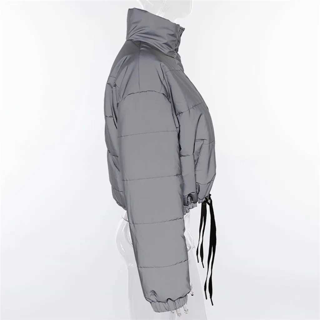 Women's Down Parkas Womens Jacket Kp Winter Short Casual Fashion Womens Jacket Warm Reflective Womens Jacket Womens Coat Y2410196JQB
