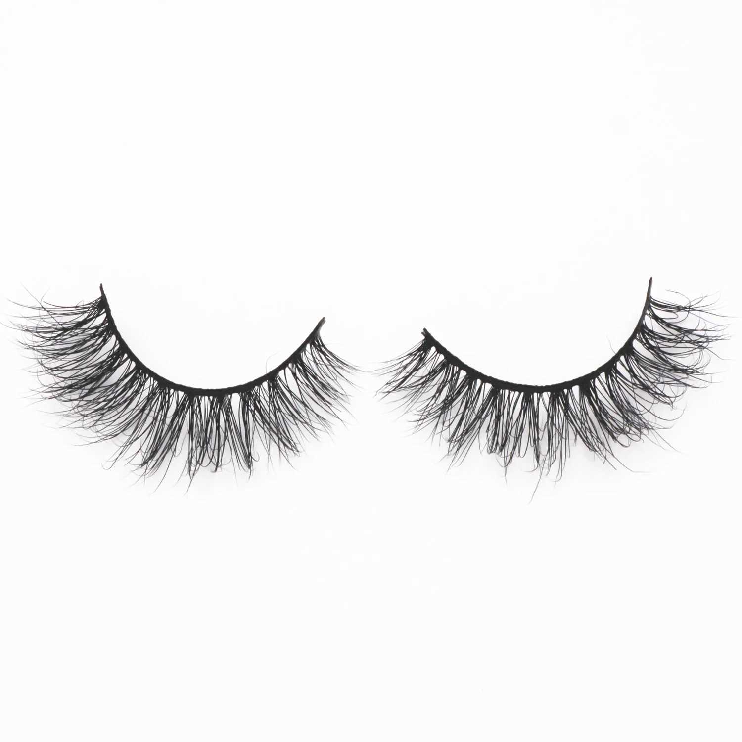 Mink Lashes Natural Eyelashes Short 3D Mink Eyelashes False Eyelashes Handmade Full Strip Lash Mink Lashes Makeup Fake EyelashesXJ241019