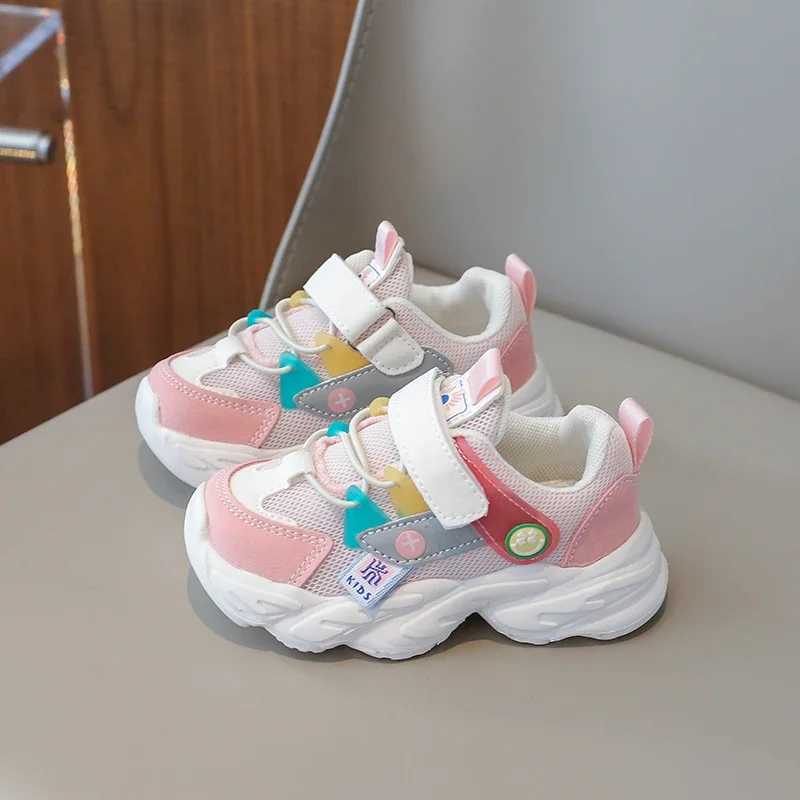 Athletic Outdoor Kids Sports Shoes Children Casual Running Shoes for Boys Girls Mesh Breathable Fashion Sneakers Spring Summer Anti-skid Soft H241019