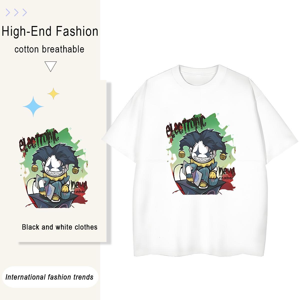 Fashion Casual T-Shirts 100% Cotton 230g Breathable Crew Neck Spring Summer Joker Couples T Shirts High quality Custom Printed Top Shirts