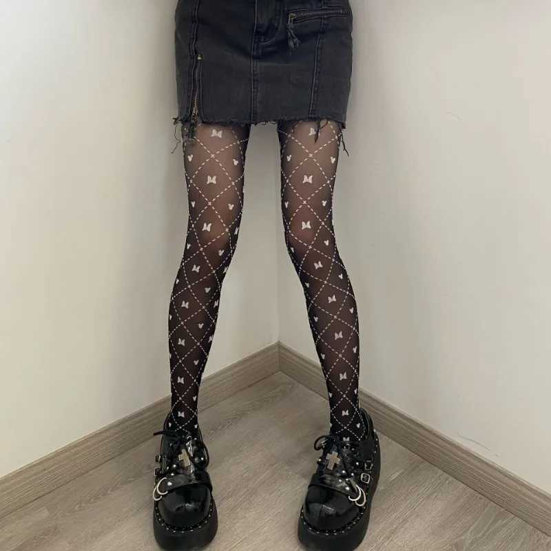 Socks Hosiery Spring Summer New JK Bow Love Stocking Lolita Cosplay Tights Swt Girl Tuiwa Socks Y2408330CEV8