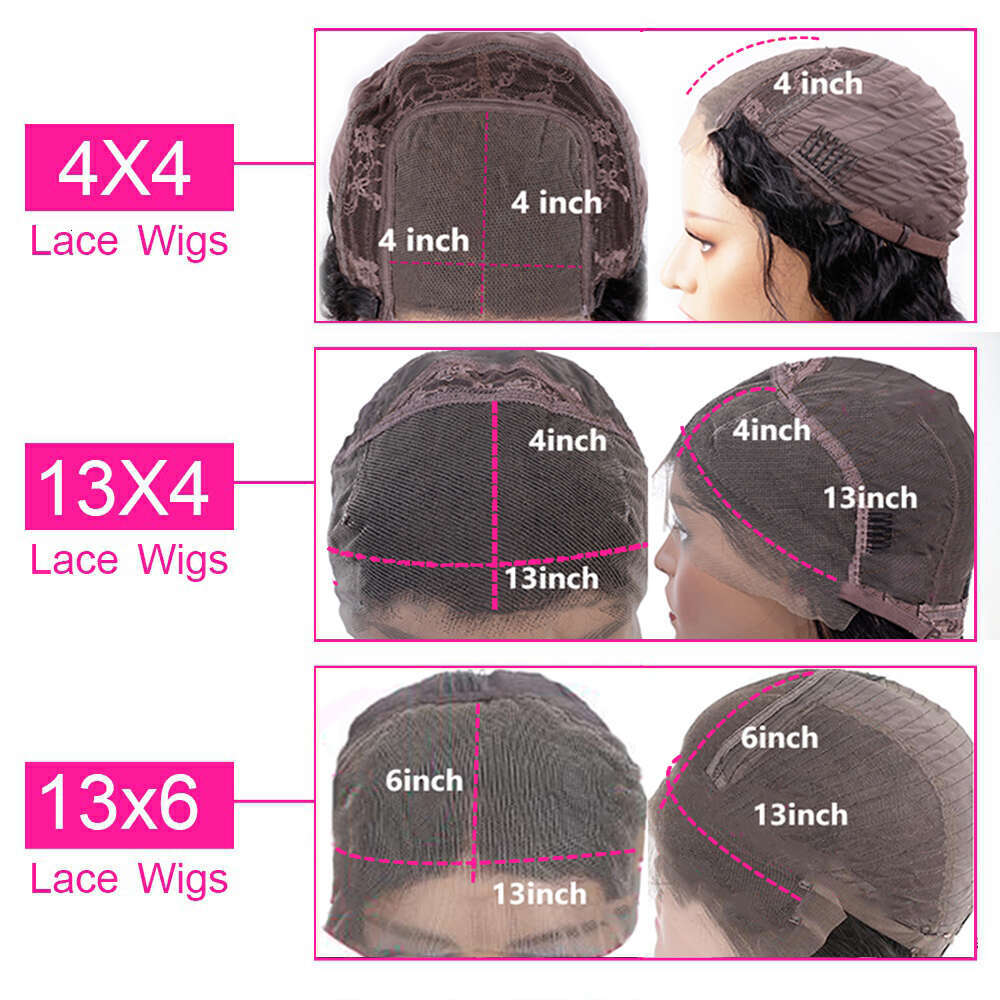 HD Density x Transparent Lace Front Human Hair Wigs For Women Brazilian Inch Deep Curly Wave Frontal Wig al