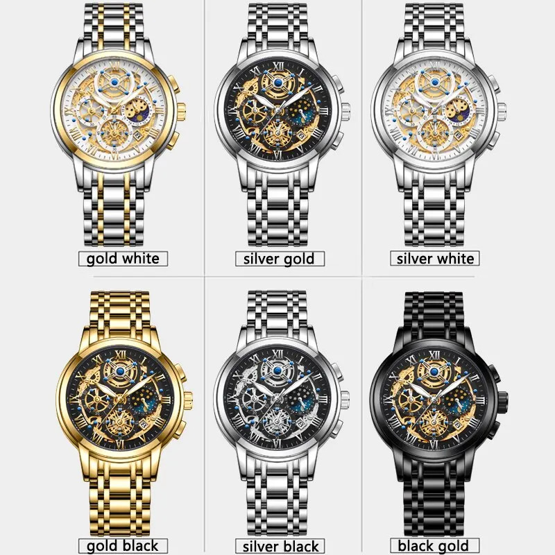 LIGE Mens Watch Sports Quartz Waterproof Timing Military Hollow Relogio Masculino 241009