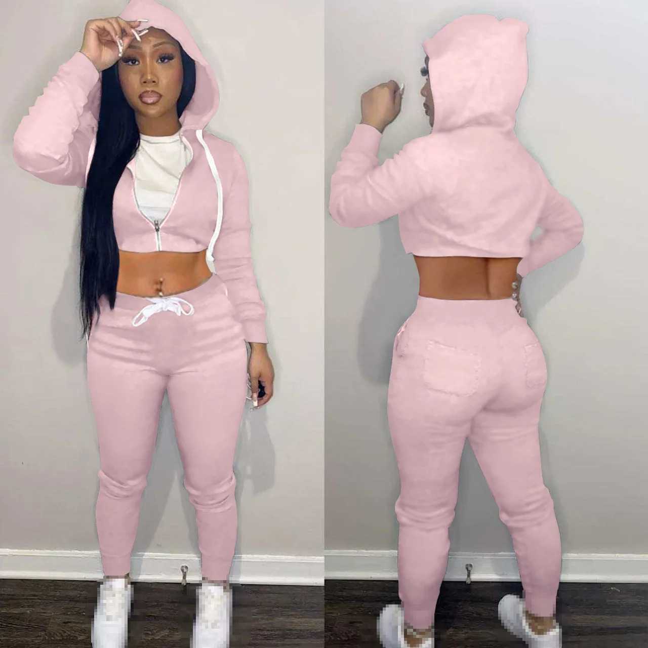 Women's Two Piece Pants two piece set fall clothes for women 2 piece set women outfits long slve pants sets pants suits tracksuits sweatsuits fem