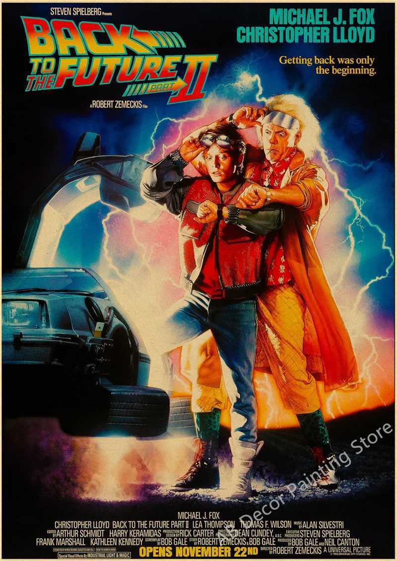 Back To The Future 1 2 3 Movie Posters Kraft Paper Prints Vintage Home Room Cafe Bar Art Wall Decor Aesthetic Painting PictureXJ241016