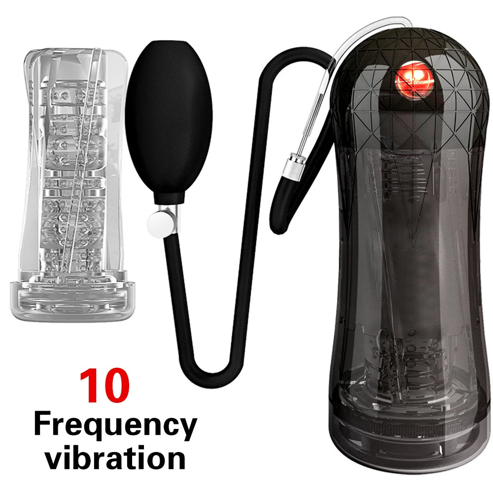 OLO Male Masturbator Penis Trainer Pump 10 Frequency Real Vagina Automatic Sucking Machine Adult Sex Toys For Men Products 241010