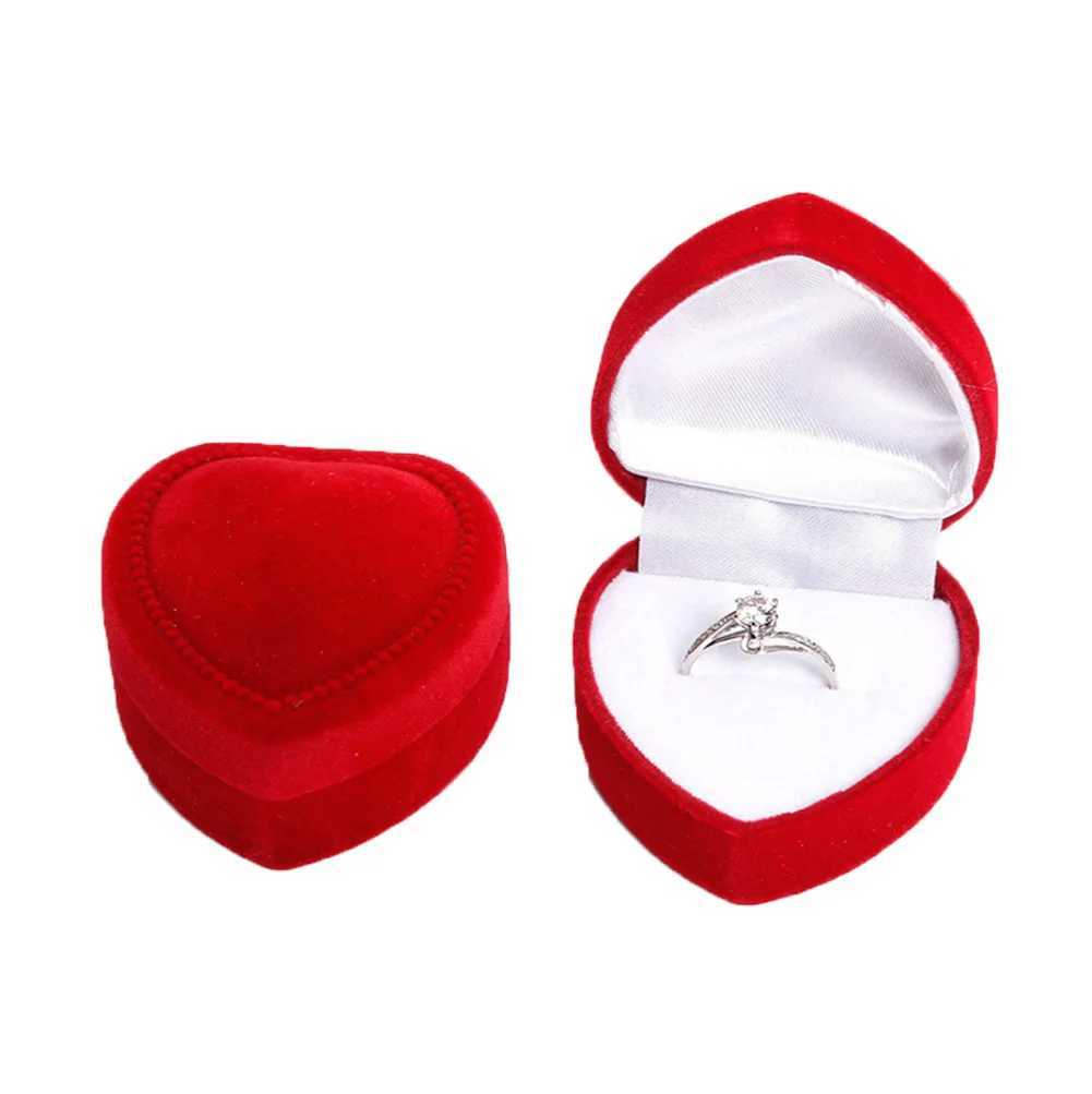 Heart shaped finger rings earrings jewelry display racks storage boxes wedding jewelry boxes gift boxes wholesale W241019