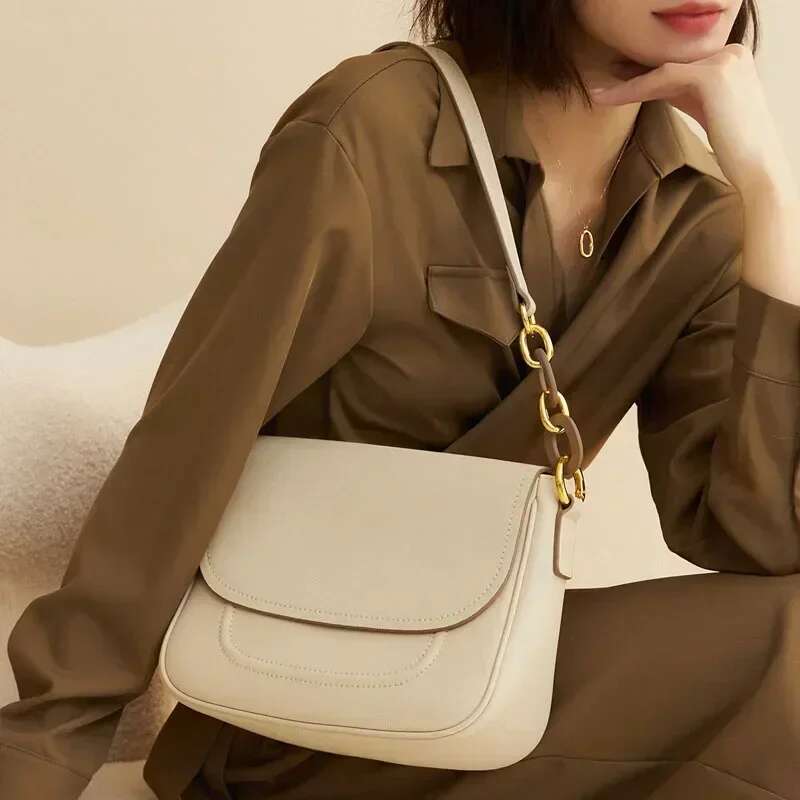2024 New Multi Functional Shoulder Crossbody Leather Women's Underarm Bag Elegant And Beautiful