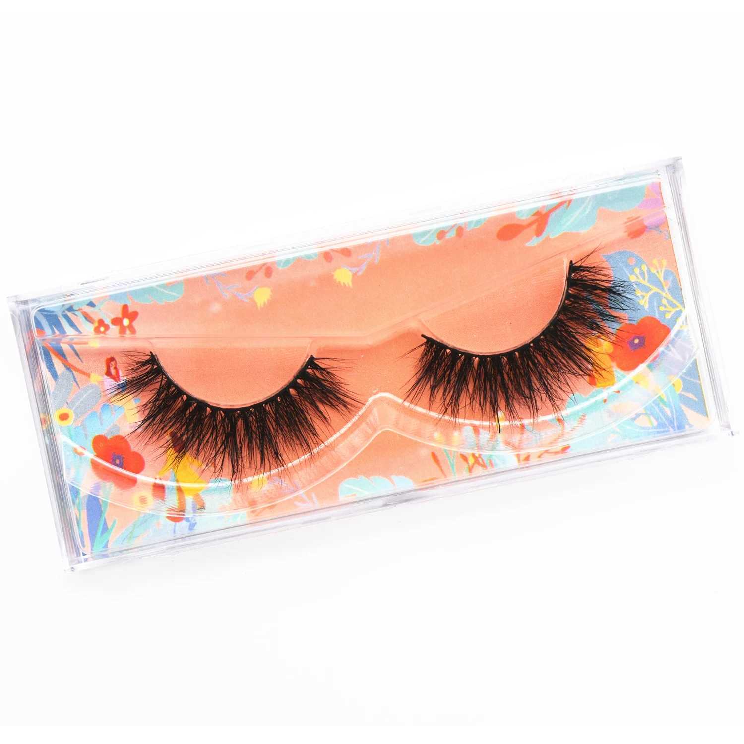 D102 Wispy 3D Mink Lashes Natural Long Crisscross False Eyelash Miami Lashes Fluttery 3D Mink Lashes Perfect For a Doll Eye LookXJ241019