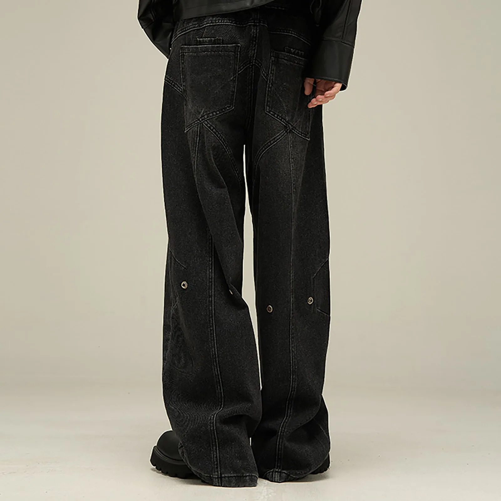 Men And Women Loose Pants n Feel Cold Wind High Grade Sense Of Street Large Size Jeans Baggy Harem Jean Trousers 241007