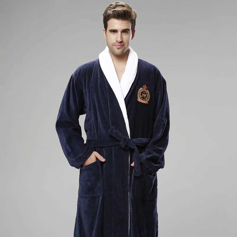 Bathrobe 100% Cotton Cut Velvet Towel Material Thickening Increase Hotel Yukata MenS Winter Pyjamas Beauty Salon NightgownXJ241018