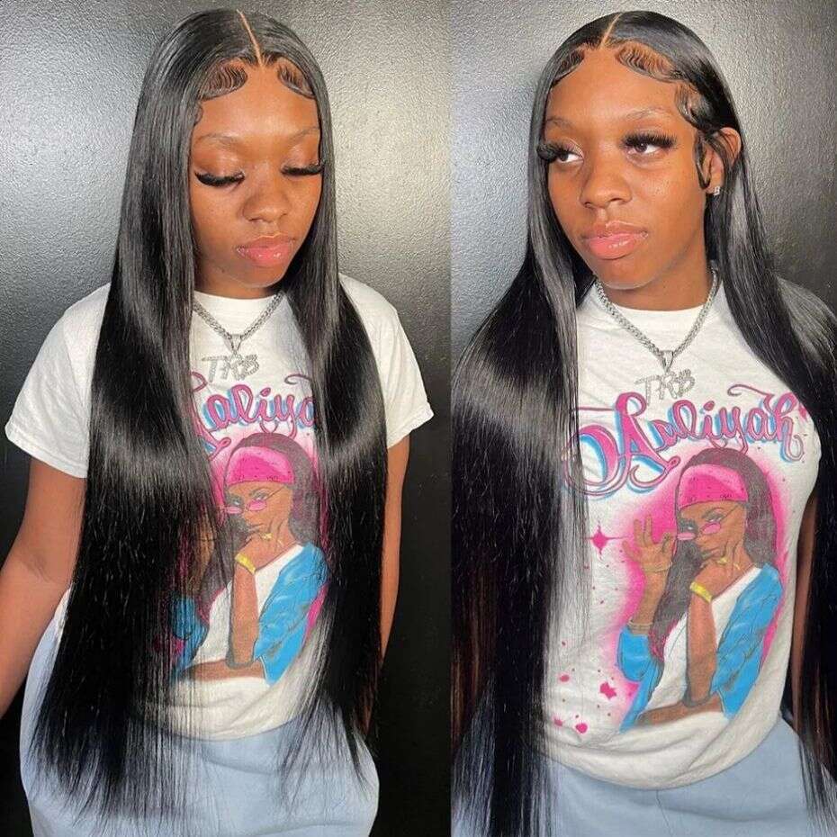 HD Lace Inch Wig x Human Hair Wigs Bone Straight Front Indian Closure PrePlucked For Women s