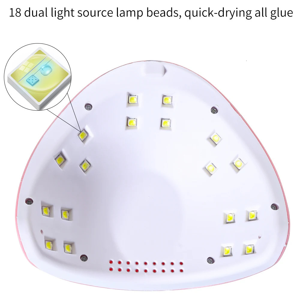 CNHIDS UV nail lamp art nail dryer automatic sensor portable LED gel nail dryer professional manual nail equipment tools 241018