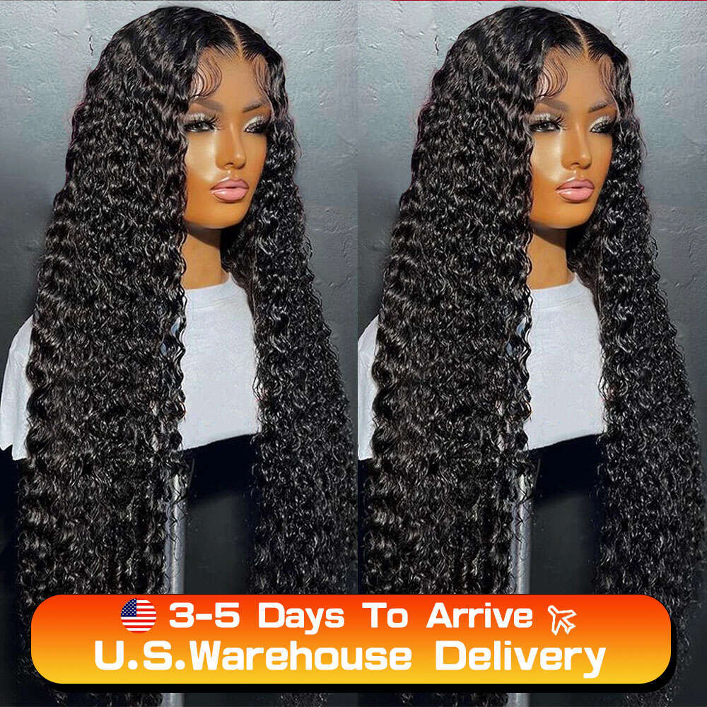 Water Hd x Wave Ready to Wear Human Hair Wigs Loose Deep Lace Front Wig Curly Glueless For Women