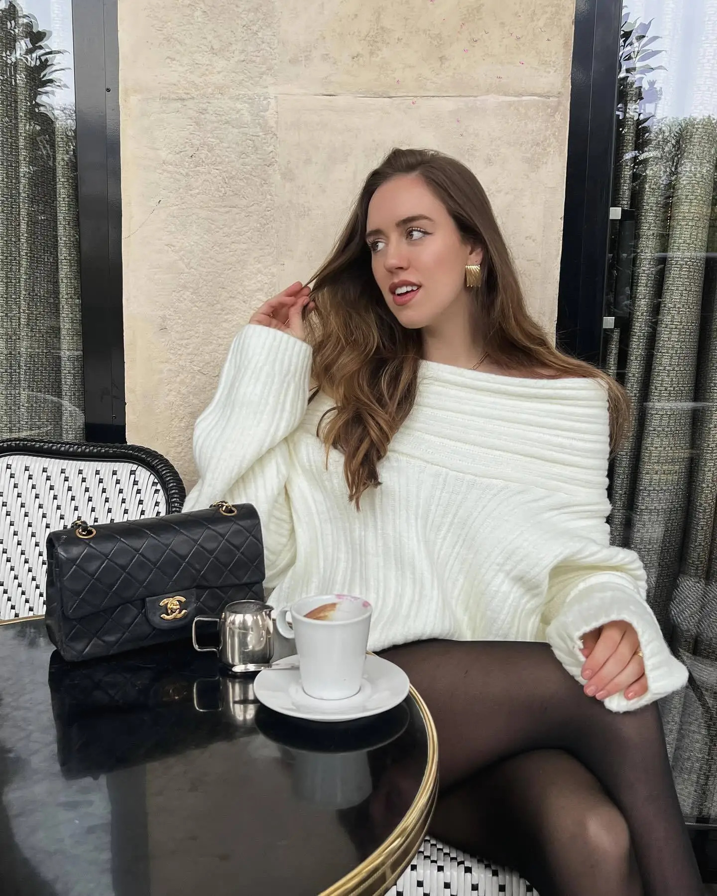 Cryptographic Winter Off Shoulder Knitted Sweaters Long Sleeve Asymmetrical Top Jersey Casual Fashion Outfits Streetwear Clothes 241010
