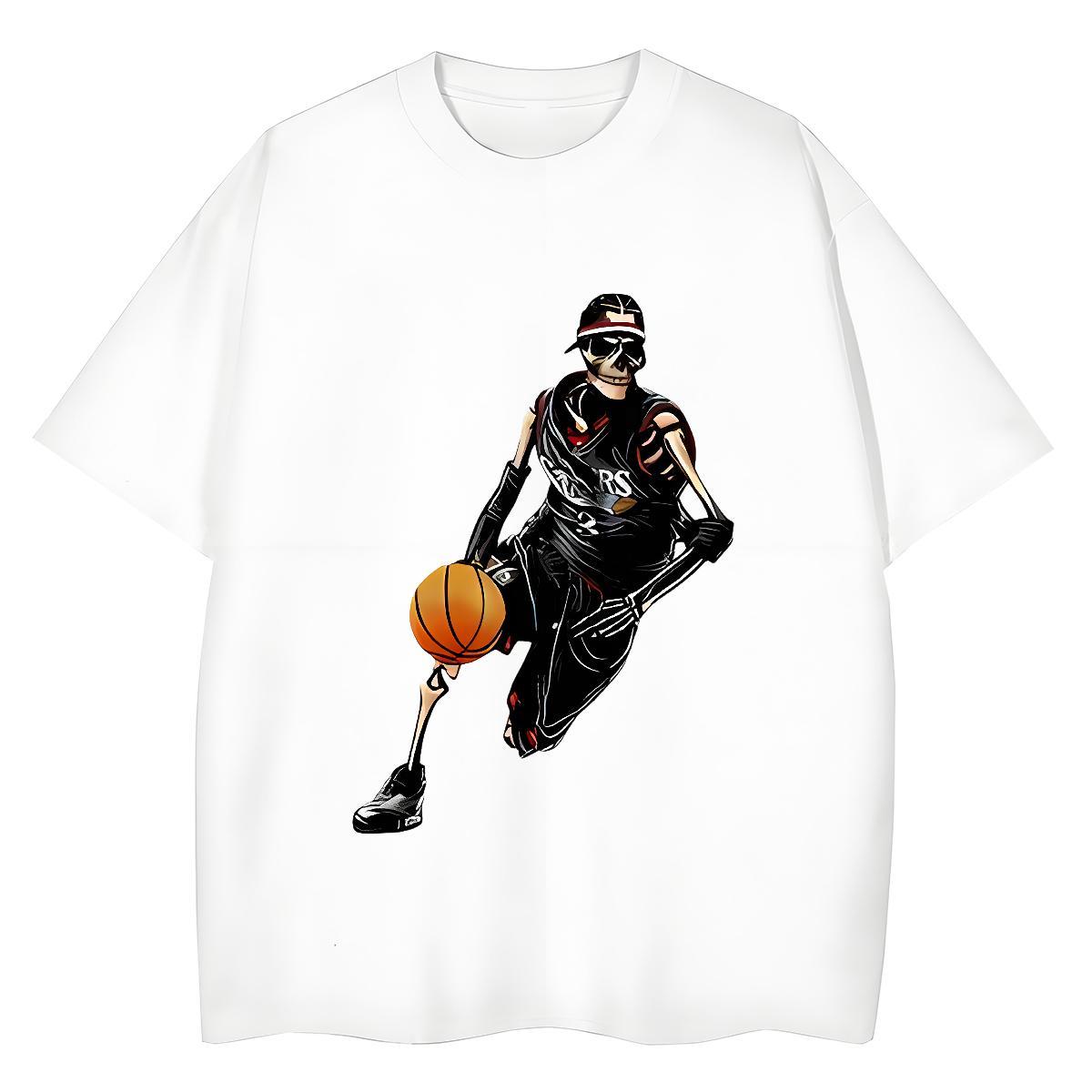 Casual New T-Shirts for Women 230g Pure Cotton Breathable Soft High Street Hip Hop basketball Womens Tshirts Popular Customized Clothes Shirt