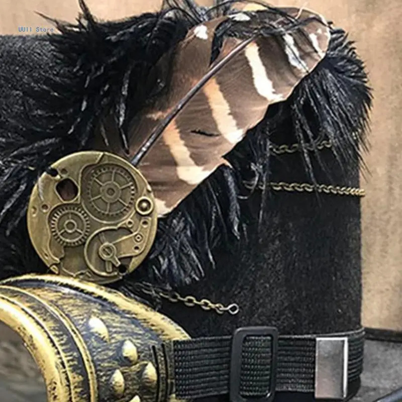 Steampunk hat retro mens hat carnival party costume accessories 241019