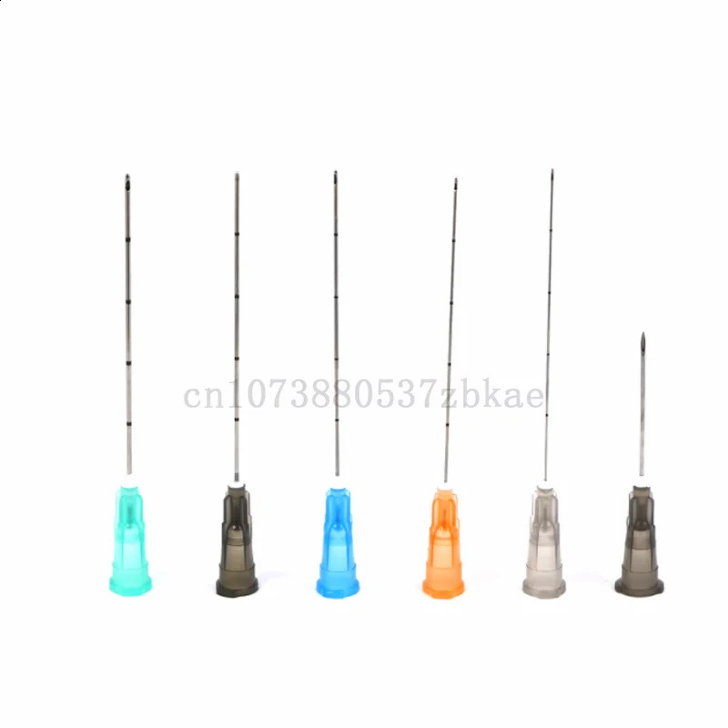 Factory disposable blunt tipped cannula 22g 23g 25g 27g 18g 30g 50mm 70mm blunt fine body perforated needle cannula syringe 241009