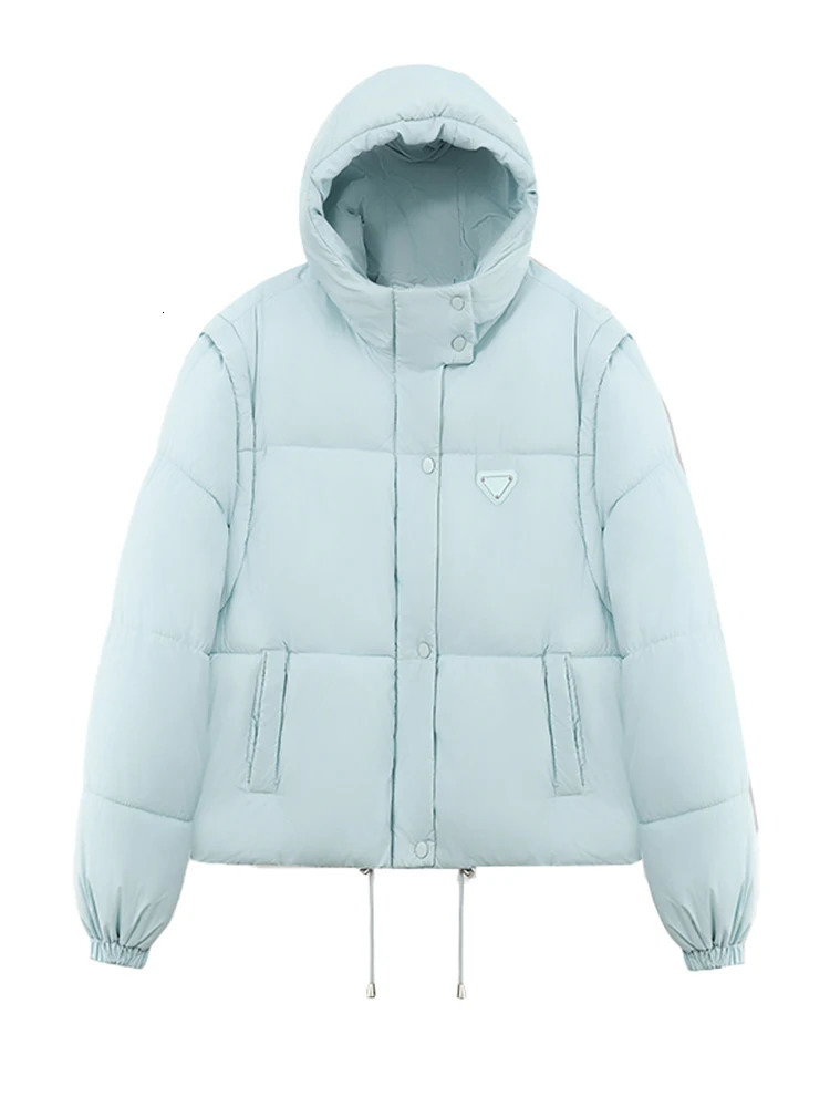 Aotvotee Winter Coat Women Parkas Cropped Hooded Casual Loose Thicken Warm Jacket Korean Fall Down Cotton Fashion 241007