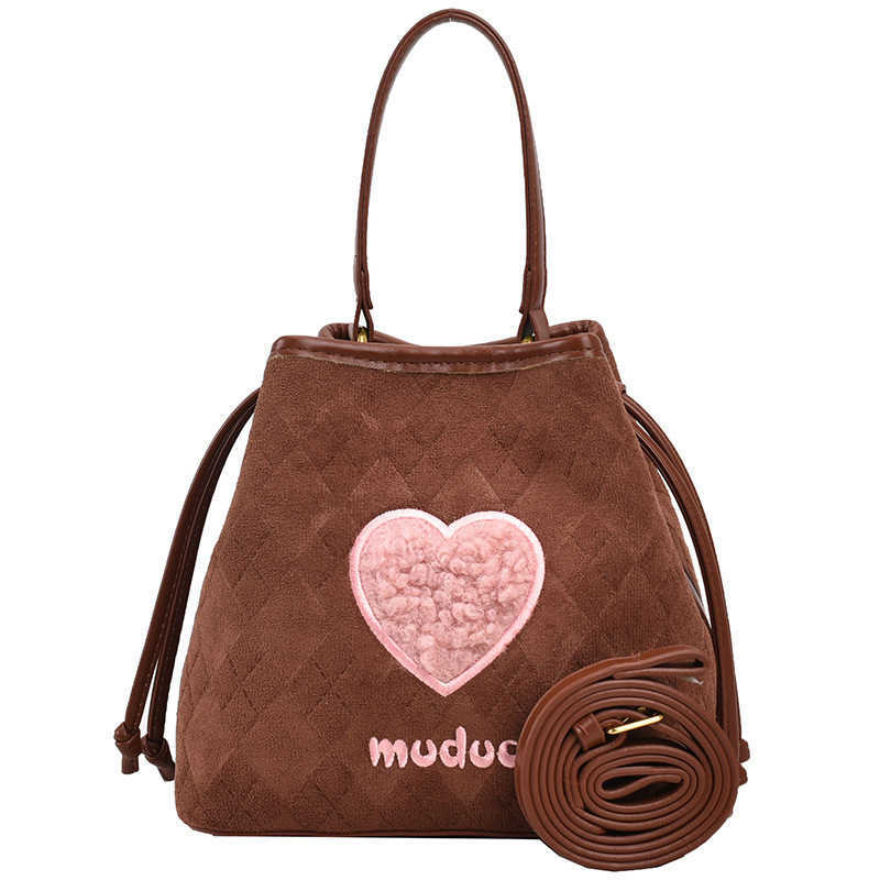 CMM Autumn And Winter Niche Suede Bread Bag For Women New Popular Crossbody Bag Hand Held Bucket Bag