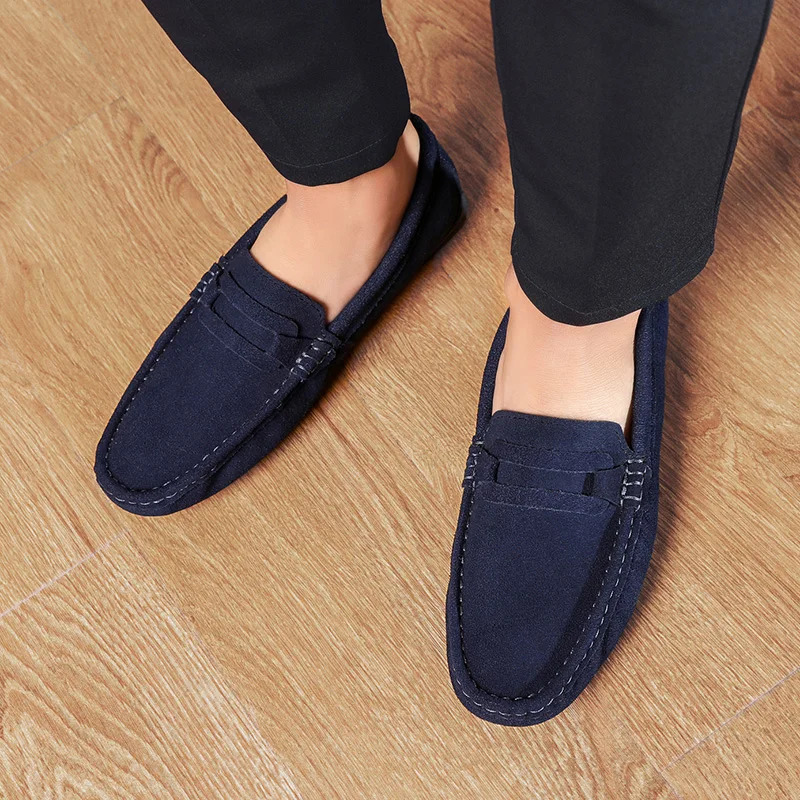 Mens suede casual leather shoes mens driving shoes size 38-47 241019