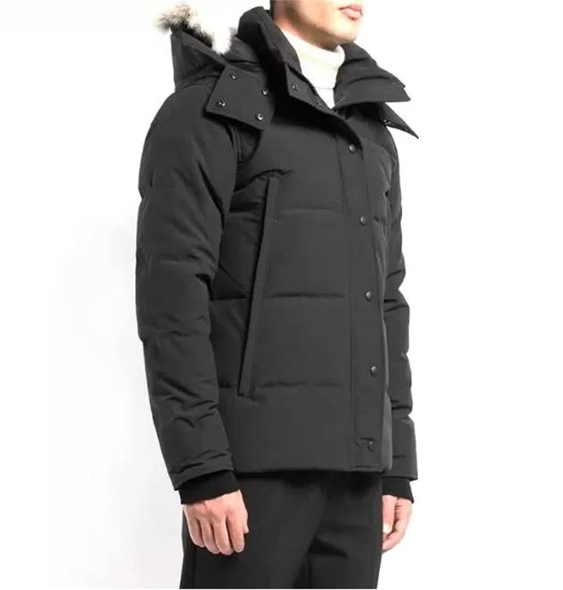 Winter Jacket Coat Fourrure Down Parka Puffer Homme Warm Outerwear Wolf Fur Hooded Fourrure Manteau Jacket Coat Hiver Doudoune Mens