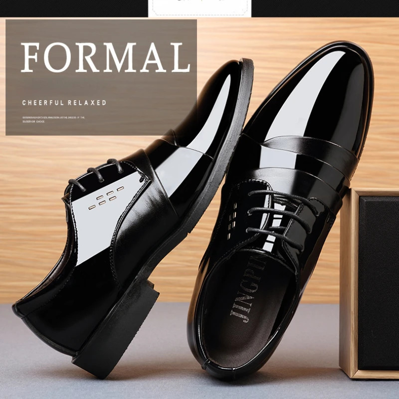 Business dress mens shoes mens shoes clothing shoes patented leather Oxford shoes mens Oxford shoes high-quality leather shoes 241019