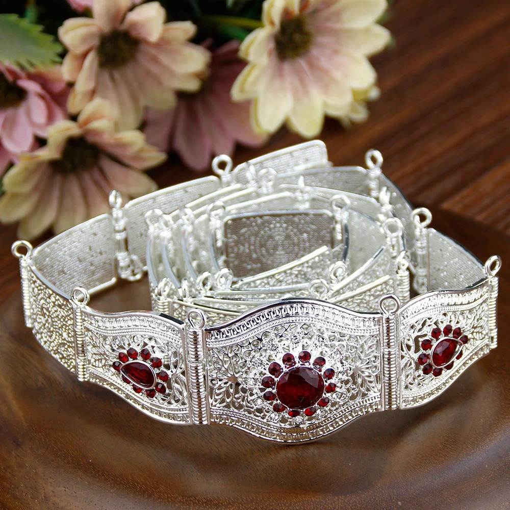 Sunspice Thin Moroccan Womens Belt Silver Kaftan Waist Chain Ethnic Wedding Jewelry Arab Banquet Bijoux Bridal Gift 241019