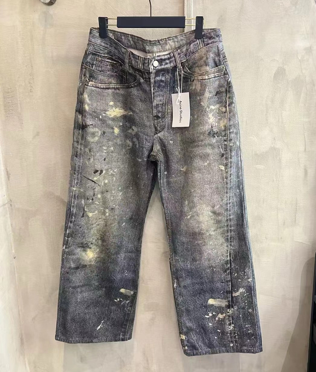 Men's Plus Size Pants Round neck embroidered and printed polar style summer wear with street pure cotton 424g