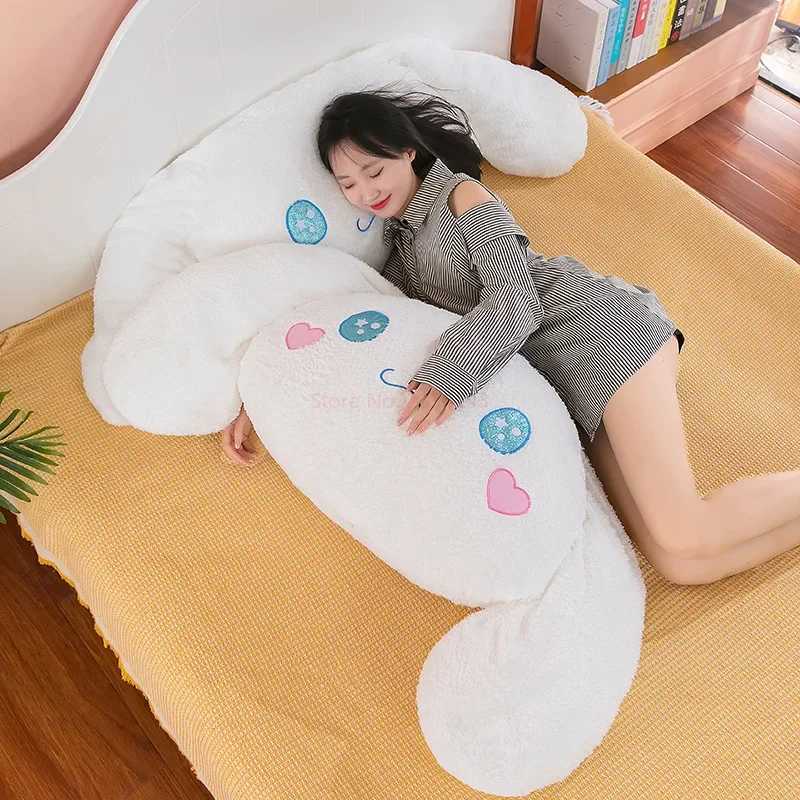 70/90/110/130cm Aoger Cinnamoroll Plush Doll Toys Kawaii Cartoon Car Headrest Pillow Stuffed Toys Back Cushion Birthday GiftsXJ241019