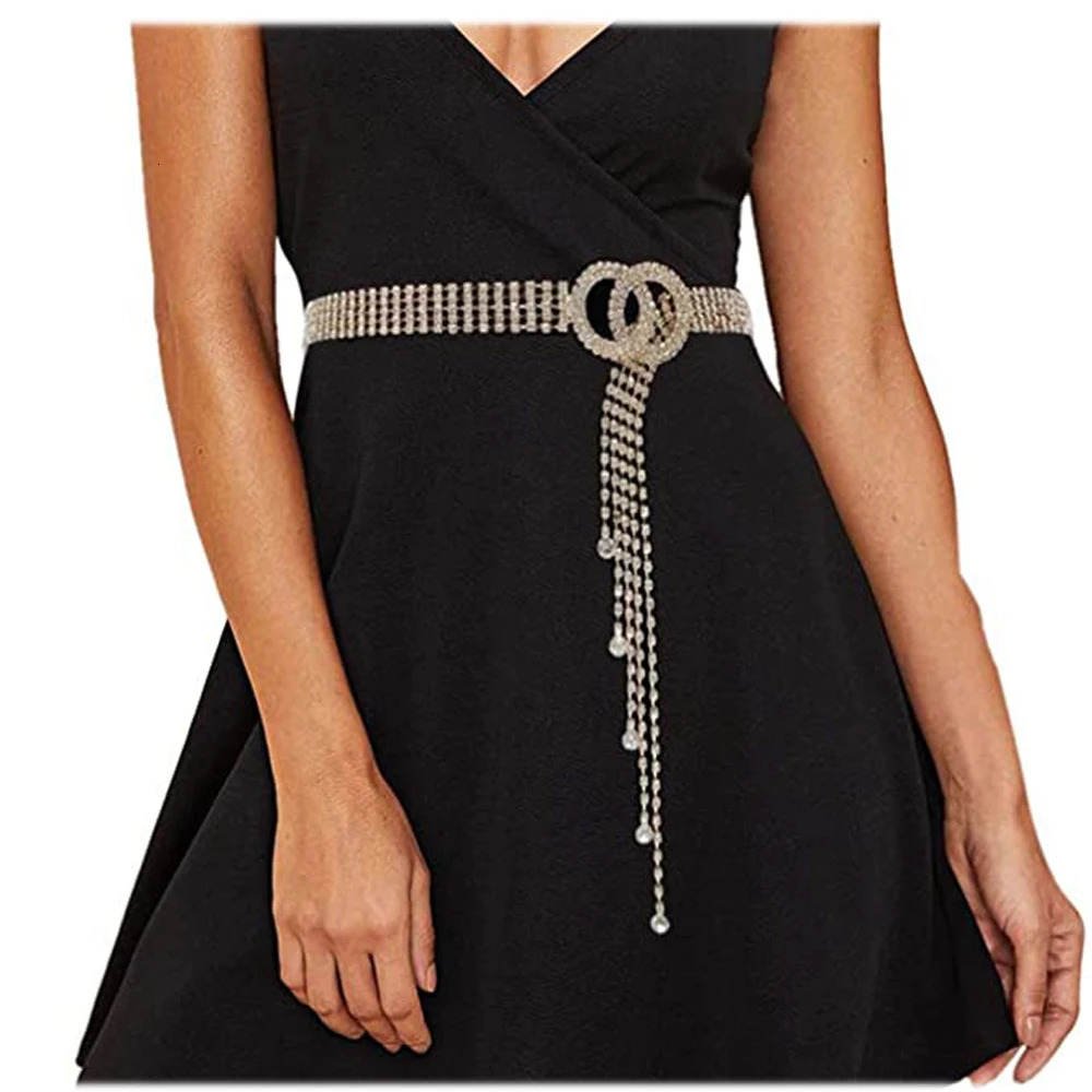Handmade fashion womens belt sequin tight corset belt womens belt charm accessories size gold full rhinestone Diamante 241019