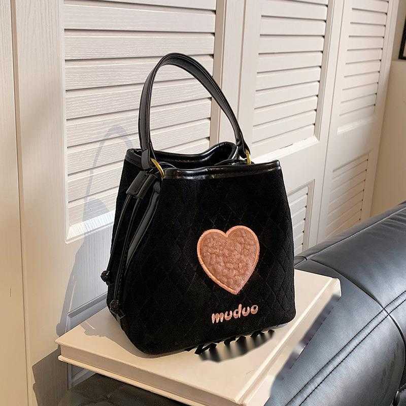 CMM Autumn And Winter Niche Suede Bread Bag For Women New Popular Crossbody Bag Hand Held Bucket Bag