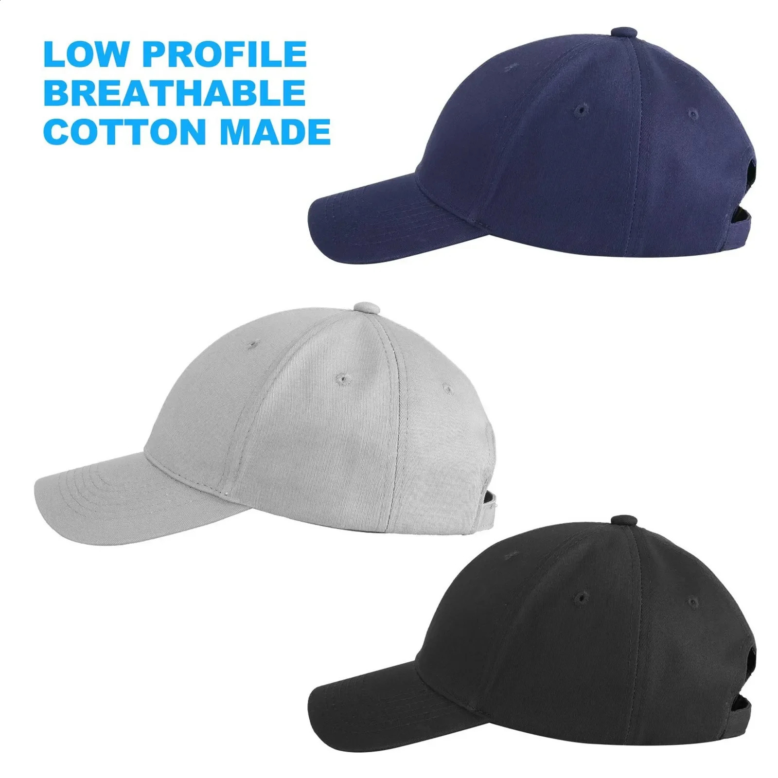 Men Women Distressed Jean Hat Unstructured Baseball Caps Washed Denim Plain Six Panel Dad Hat Black Brown Pink Blue 241009