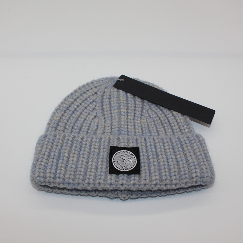 Stone Hem Thick Knit Hat Designer Beanie Winter Hat Men And Women Cool Bonnet Warm Ski Skull Cap Outdoor Sport Hat