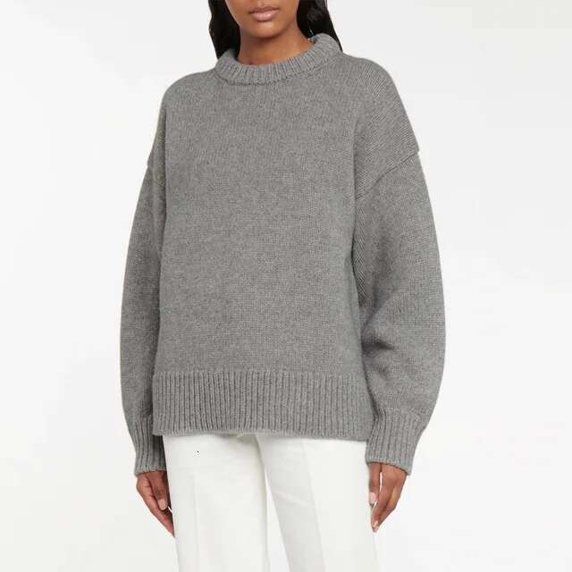 Ladies Winter Jumpsuits Cozy Knitted Pullover Sweater Thick and Warm Casual Loose Fit for Women L2510182VI8