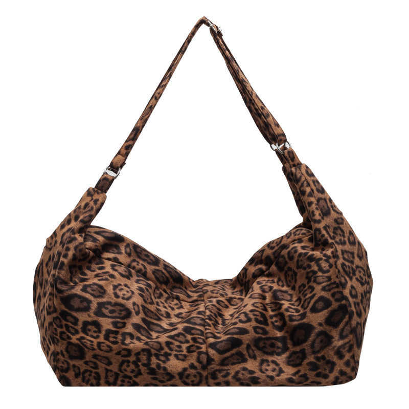 CMM Bag for Women Commuting Lazy Leopard Print Tote Bag Autumn and Winter New Large Capacity Fashion Crossbody Bag