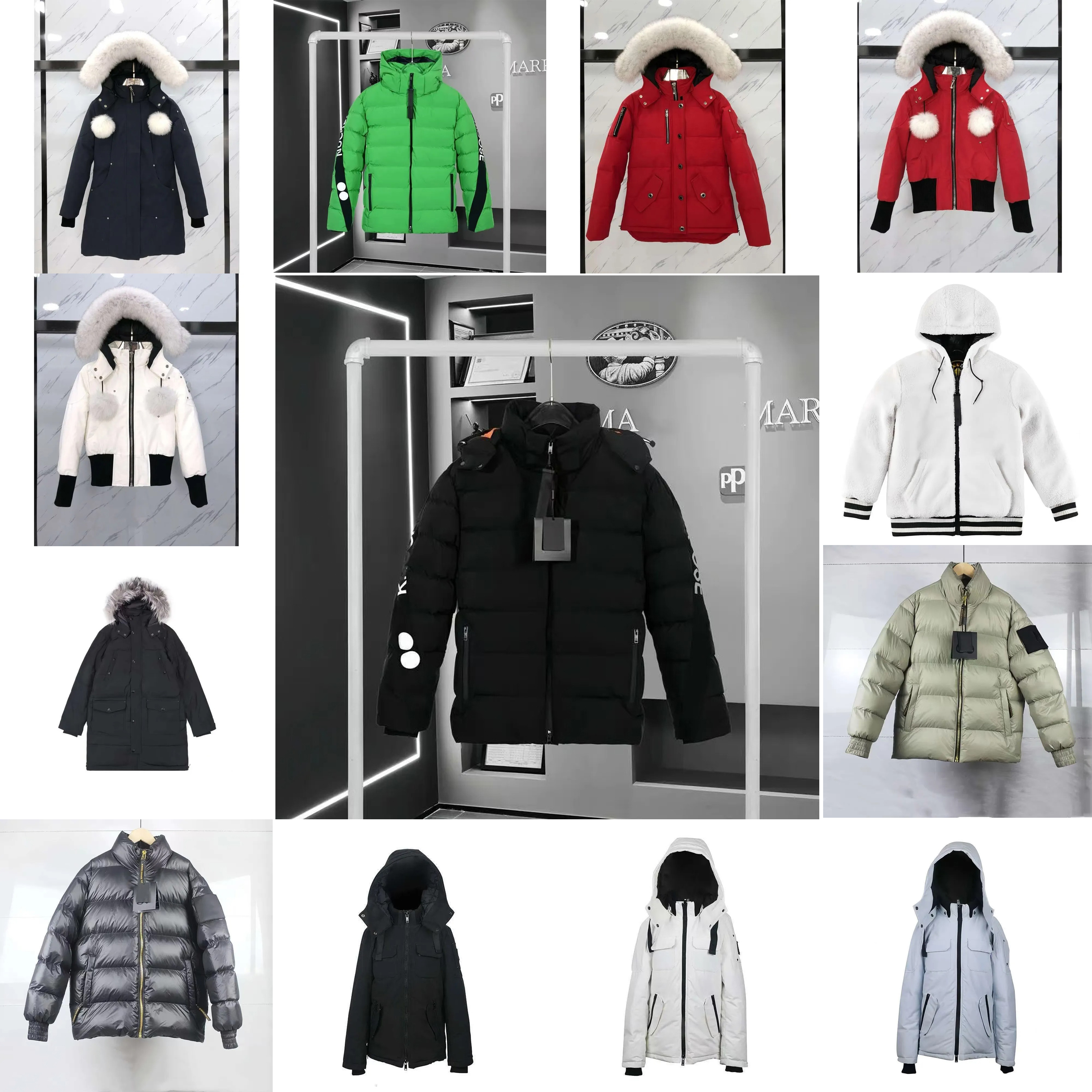 Puffer Jacket Men's Canada Winter Down Jackets outdoor leisure coats windproof overcoat Waterproof snow proof puffer Thick colla real wolf fur Jacket size S-2XL
