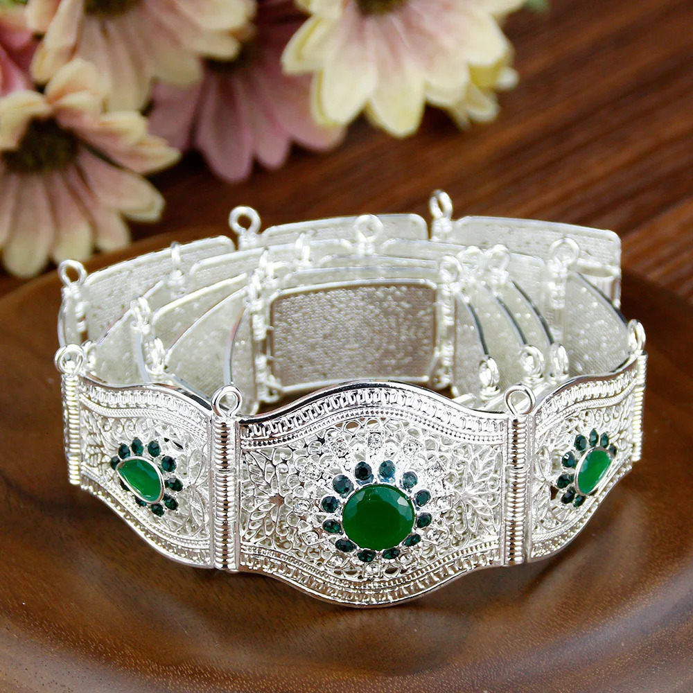 Sunspice Thin Moroccan Womens Belt Silver Kaftan Waist Chain Ethnic Wedding Jewelry Arab Banquet Bijoux Bridal Gift 241019