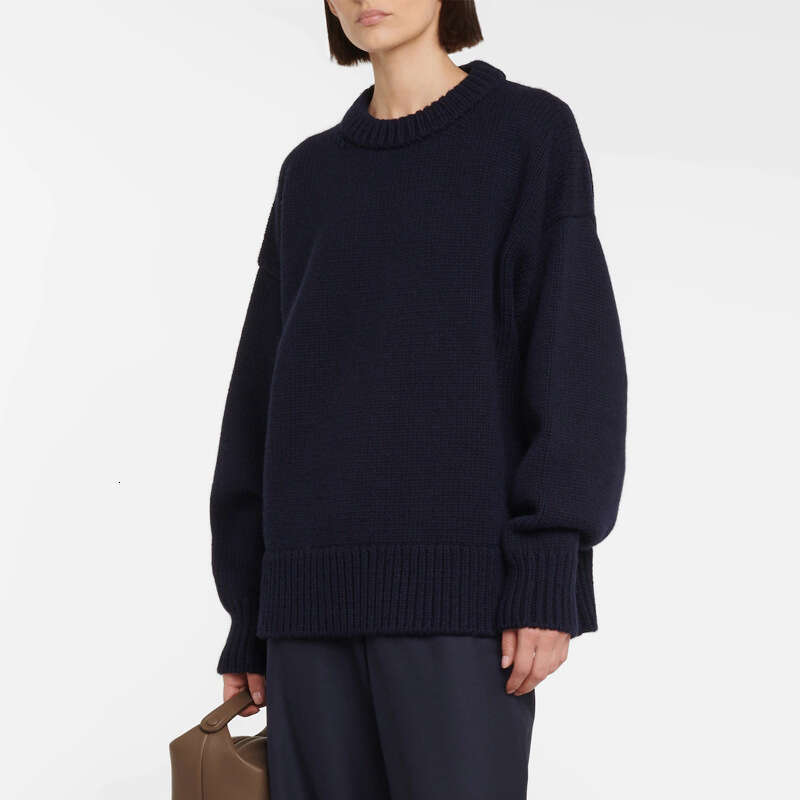 Women's R0* Jumper Autumn And Winter New Thickened Design Lazy Wind Outside The Senior Sense Of Pullover Sweater