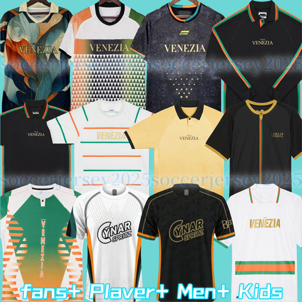 21 22 23 24 25 Venezia FC Soccer Jerseys golden ARAMU FORTE Venice 2024 2025 BUSIO Football Shirts home away 3rd Adukt Kids Kit Uniforms beautiful jersey