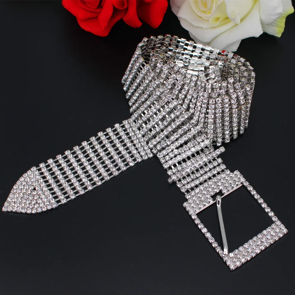 Handmade fashion womens belt sequin tight corset belt womens belt charm accessories size gold full rhinestone Diamante 241019