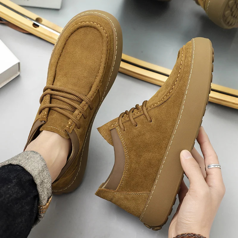 Mens casual sports shoes summer breathable suede sandals classic handmade retro mens shoes comfortable sandals 241019