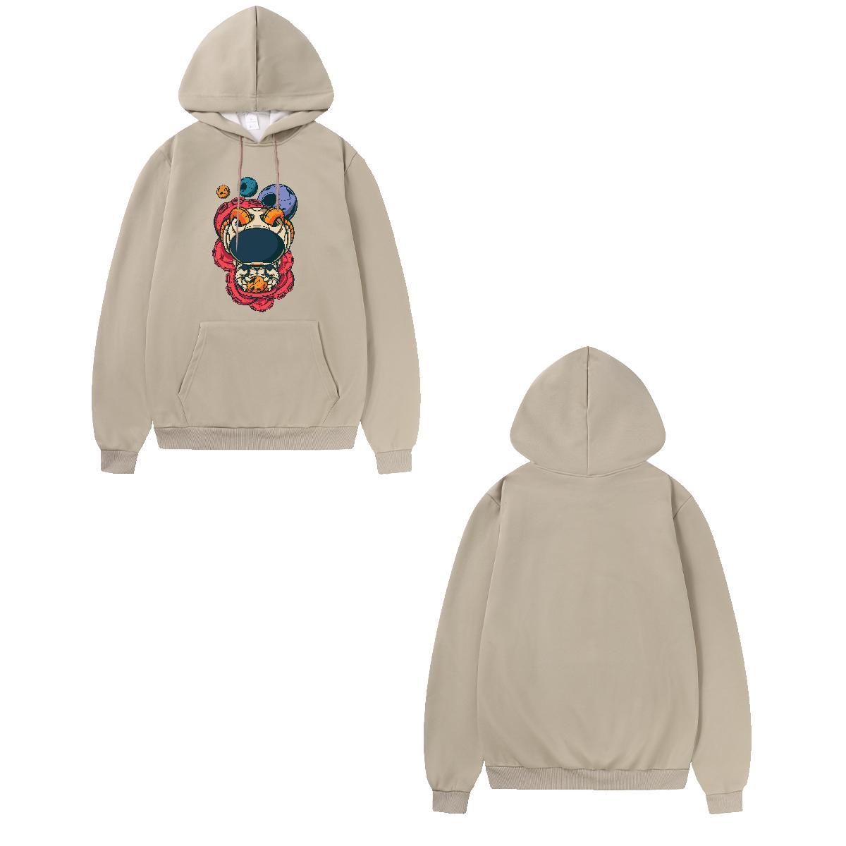 2024 Men's Hooded Sweatshirt Breathable Long Sleeve Soft Men Clothes Hoodie US Plus Size Tops Hoody Outdoor Warm Fleece