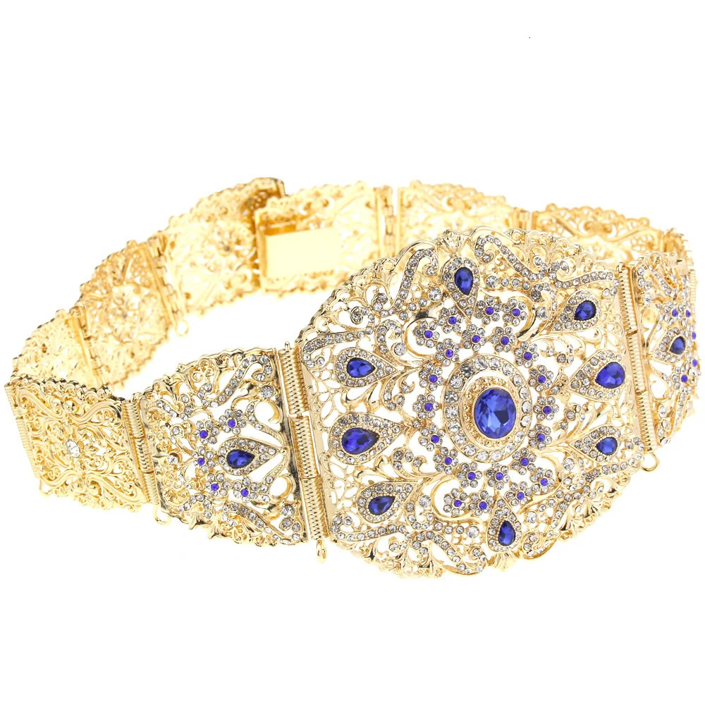 Neovisson Algerias premium 18K gold womens wedding belt chain all crystal is a favorite gift for women 241019