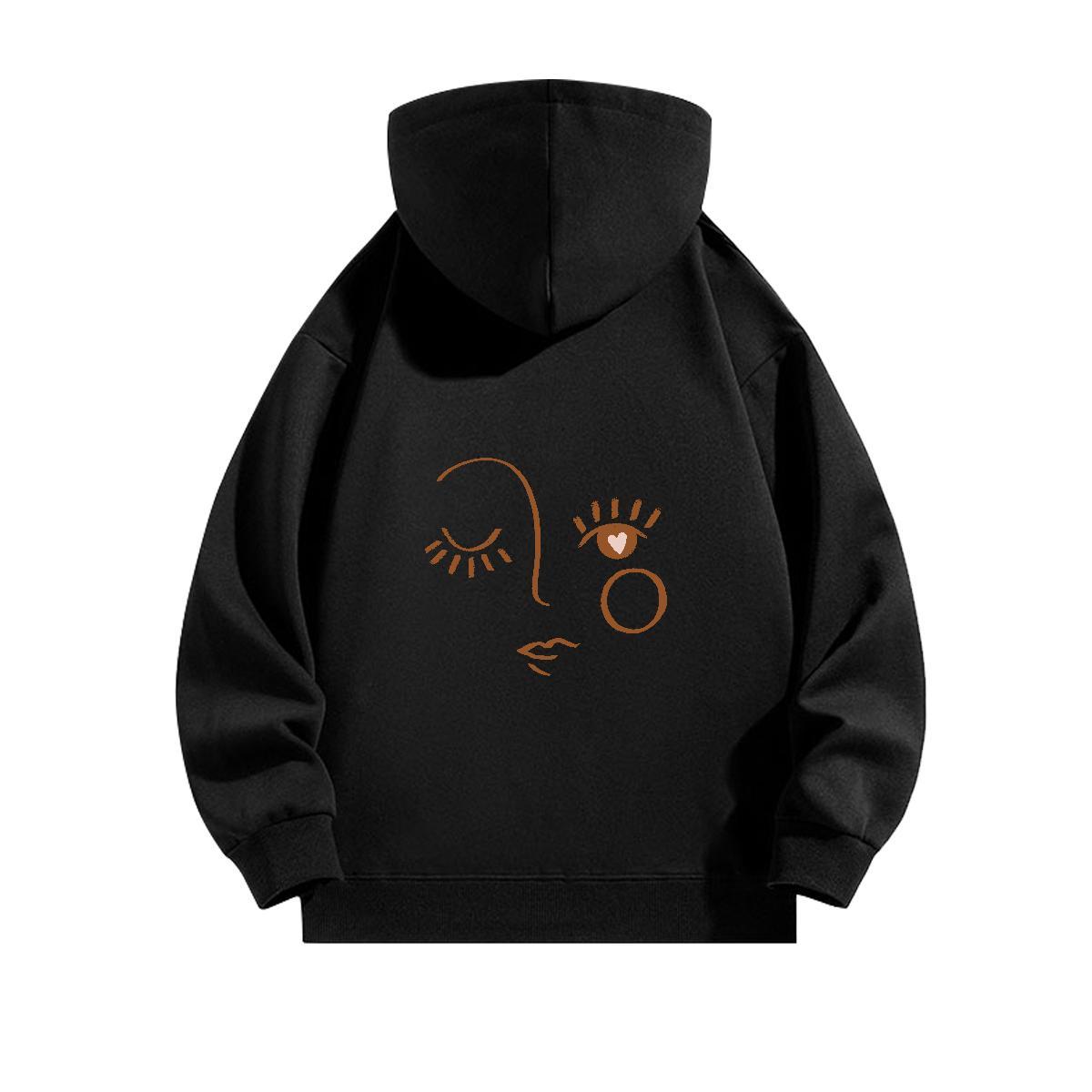 Custom Hoodie For Man Hooded Collar Long Sleeves Wholesale Men Tops Hoodie Custom Anime Top Pullover Hoodie Casual Daily Wear Velvet Thick