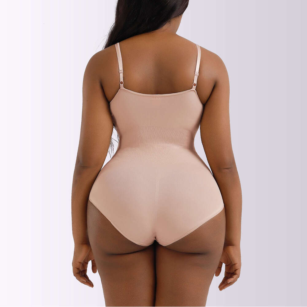 Tight fitting beautiful body strapless waistband T-shaped jumpsuit womens seamless body shaping suit reinforced version