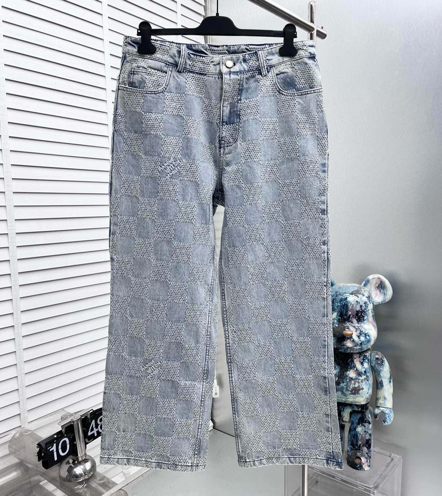 Men's Plus Size Pants Round neck embroidered and printed polar style summer wear with street pure cotton 32t3g